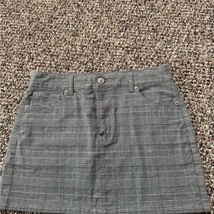 American Eagle Outfitters Black Plaid Mini Skirt